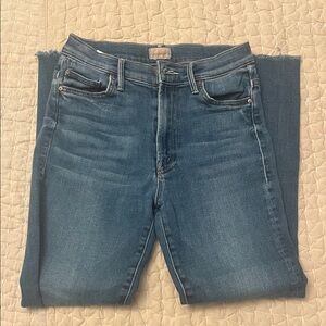 MOTHER High Rise Jeans in Blue